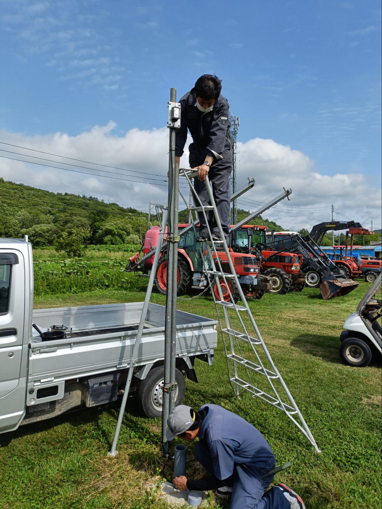 地下水センサーとLoRaWAN通信を現地で検証
